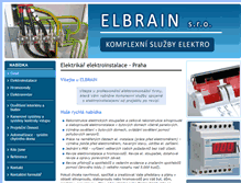 Tablet Screenshot of elbrain.cz